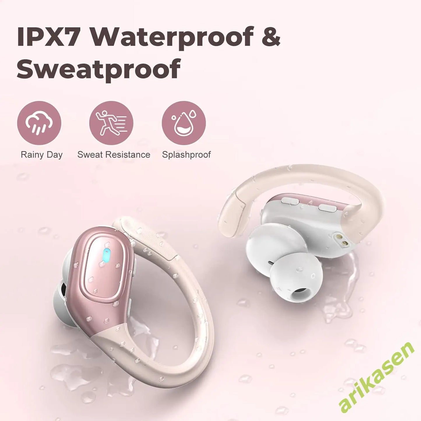 Arikasen Bluetooth 5.3 Wireless Earbuds 10% Discount code: Welcome10