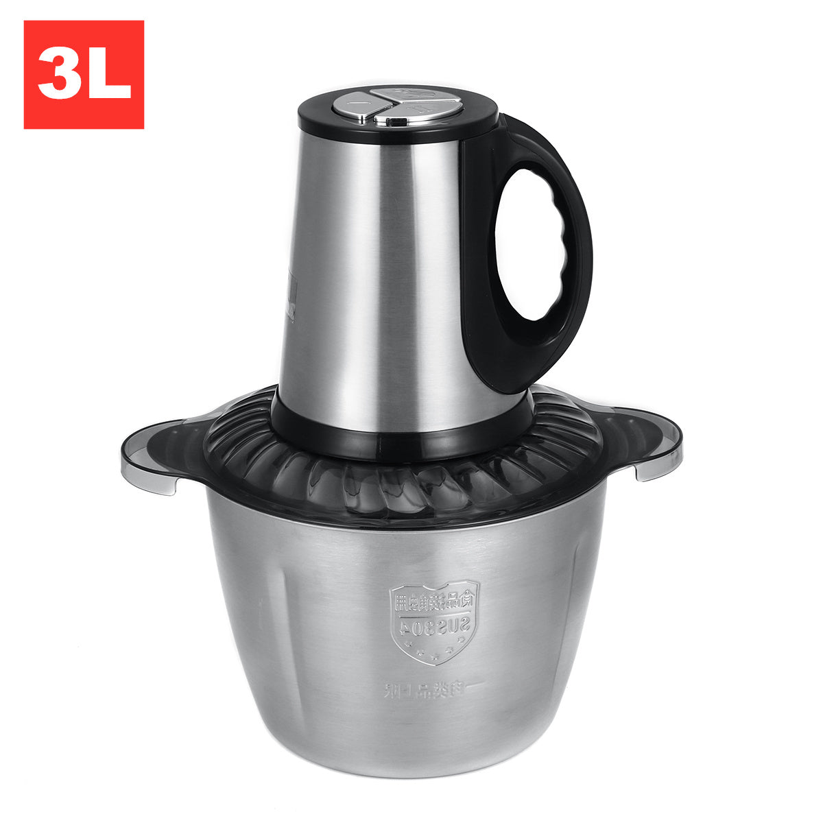3L Stainless Steel Multi-Function Food Processor – Juicer, Mixer, Grinder & Chopper