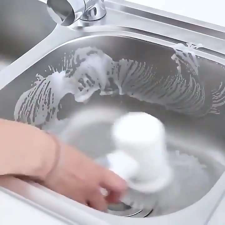 Electric Spin Scrubber – 5-in-1 Power Cleaning Brush for Bathroom, Kitchen & More