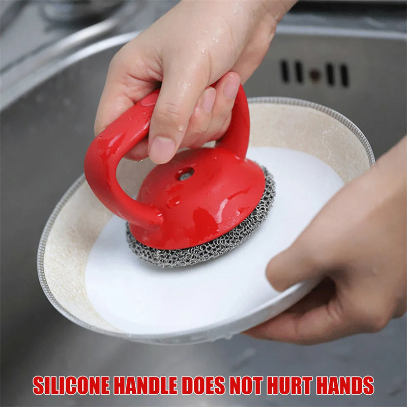 Stainless Steel Cast Iron Scrubber Brus