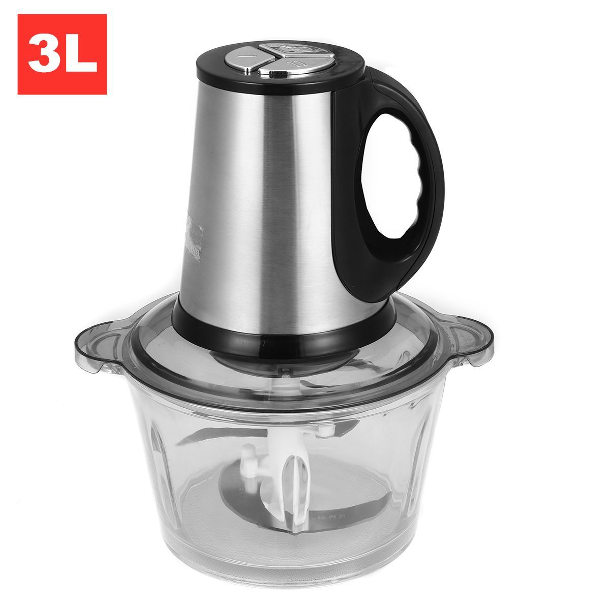 3L Stainless Steel Multi-Function Food Processor – Juicer, Mixer, Grinder & Chopper
