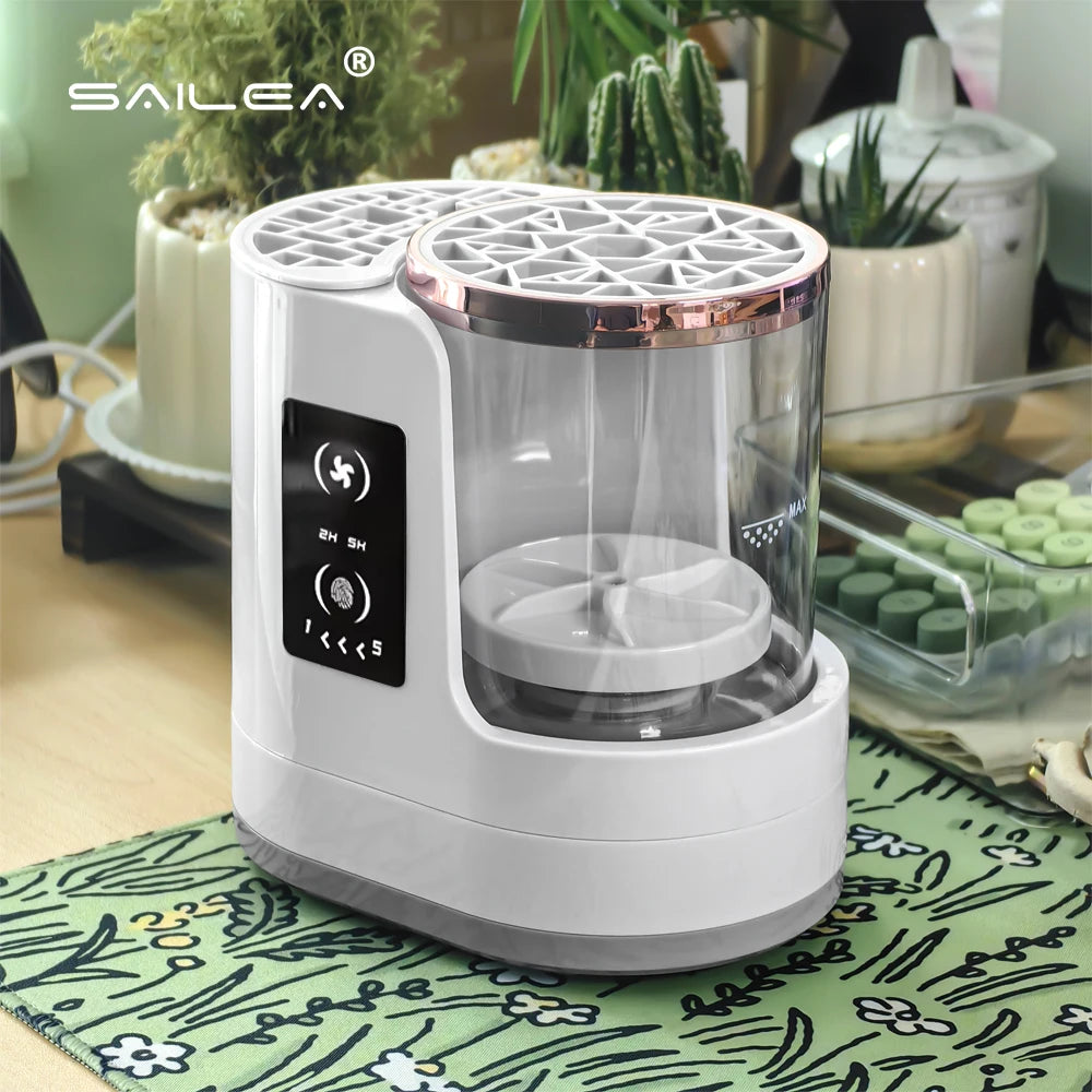 USB Powered Automatic Electric Makeup Brush Cleaner Machine Dryer Tool for All Sizes for Household & Hotel Use