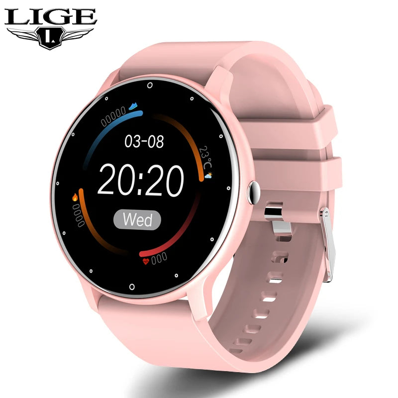 Smart Watch – Fitness Tracker with Heart Rate, Blood Pressure & Message Alerts | Waterproof, iOS & Android Compatible