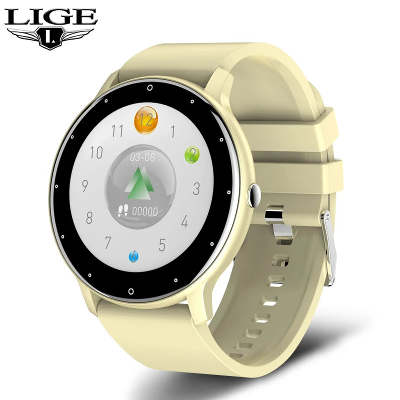 Smart Watch – Fitness Tracker with Heart Rate, Blood Pressure & Message Alerts | Waterproof, iOS & Android Compatible