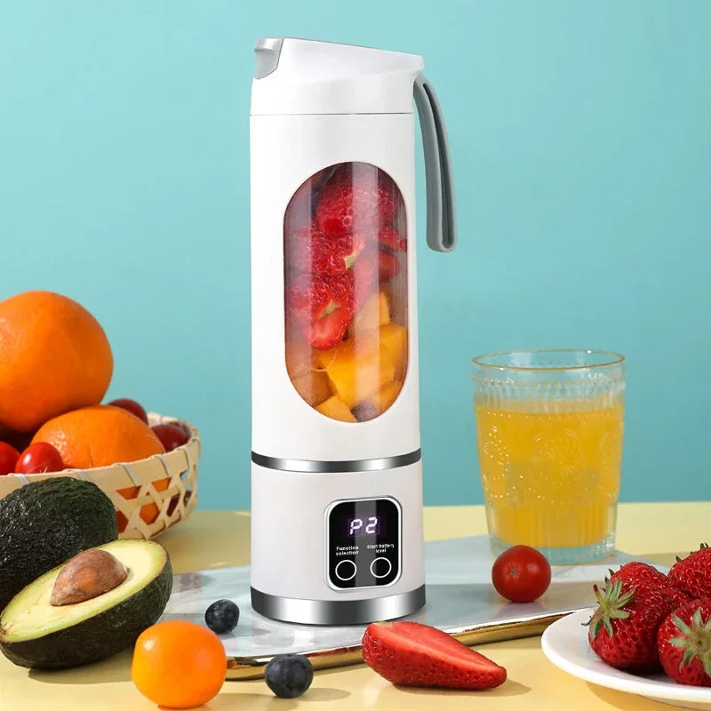 Portable USB Blender 450ml – 10 Blades Smoothie & Ice Crusher