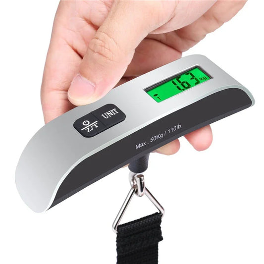 Portable Digital Luggage Scale – 110lb/50kg Capacity with LCD Display