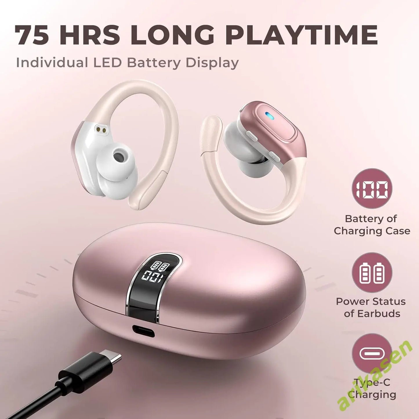 Arikasen Bluetooth 5.3 Wireless Earbuds 10% Discount code: Welcome10