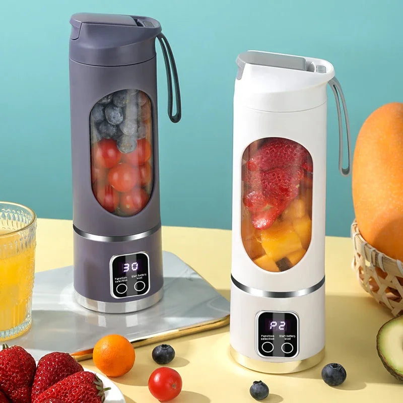 Portable USB Blender 450ml – 10 Blades Smoothie & Ice Crusher