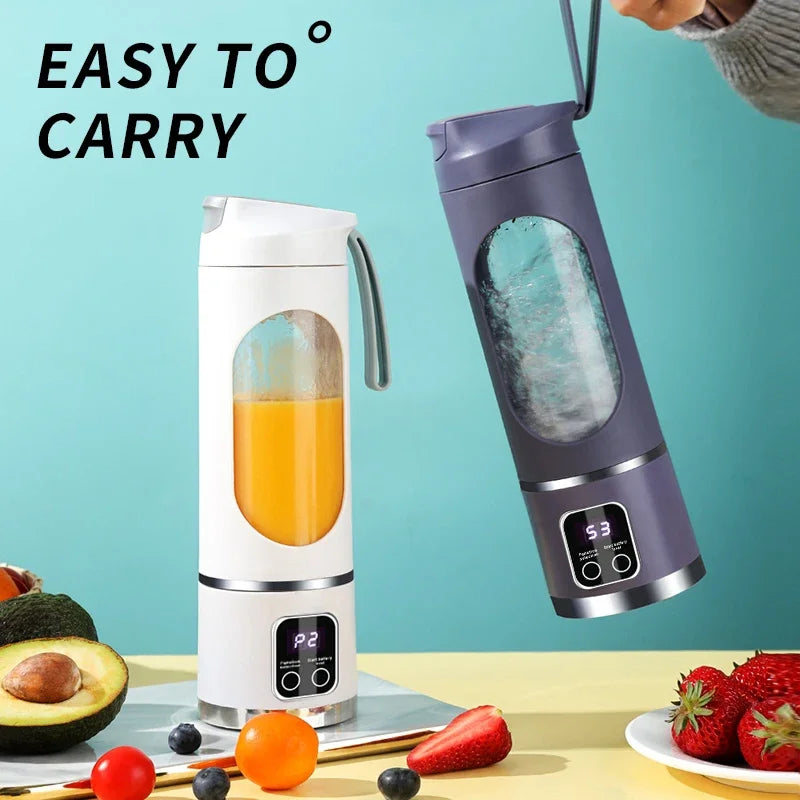 Portable USB Blender 450ml – 10 Blades Smoothie & Ice Crusher