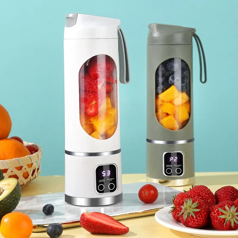 Portable USB Blender 450ml – 10 Blades Smoothie & Ice Crusher