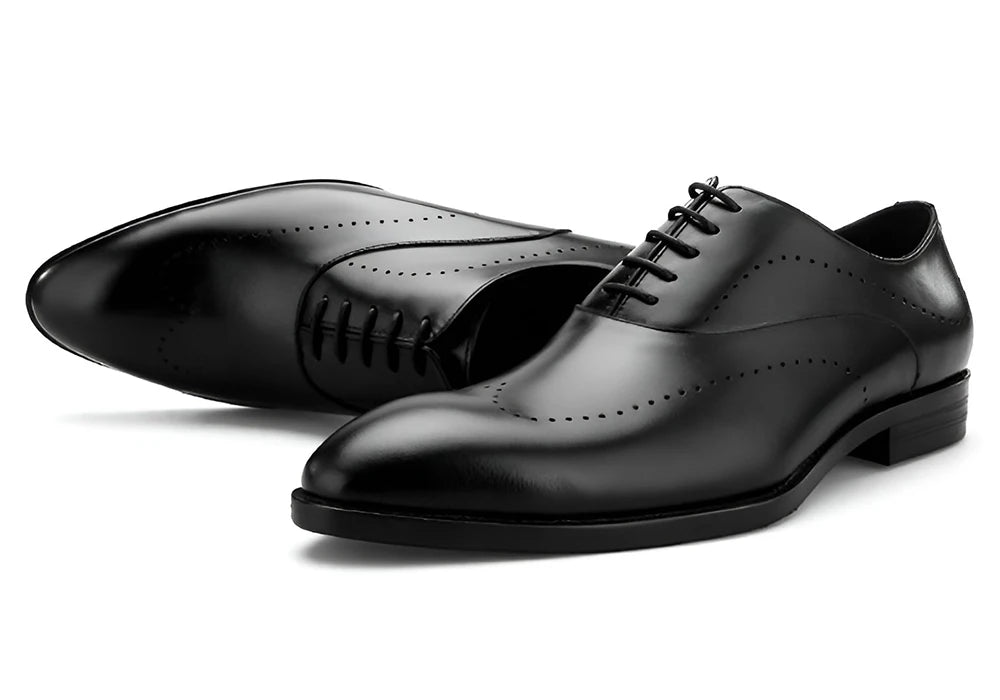 Genuine Leather Oxford Dress Shoes for Men – Business &amp; Formal Style